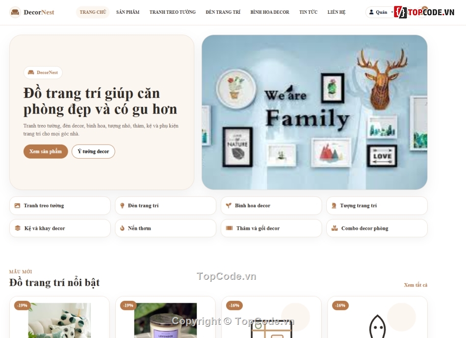 bán web,đồ án web,trang trí